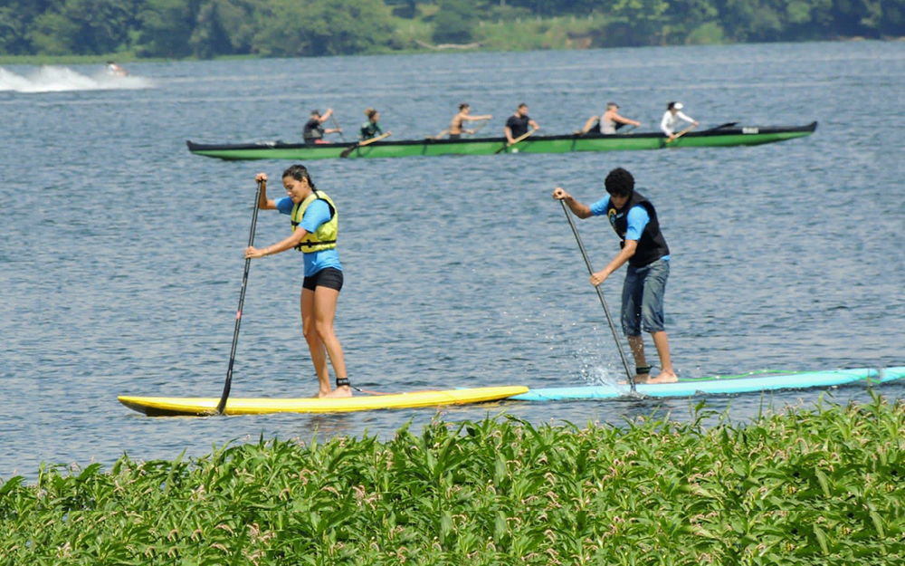 Um dia de SUP na represa de Guarapiranga